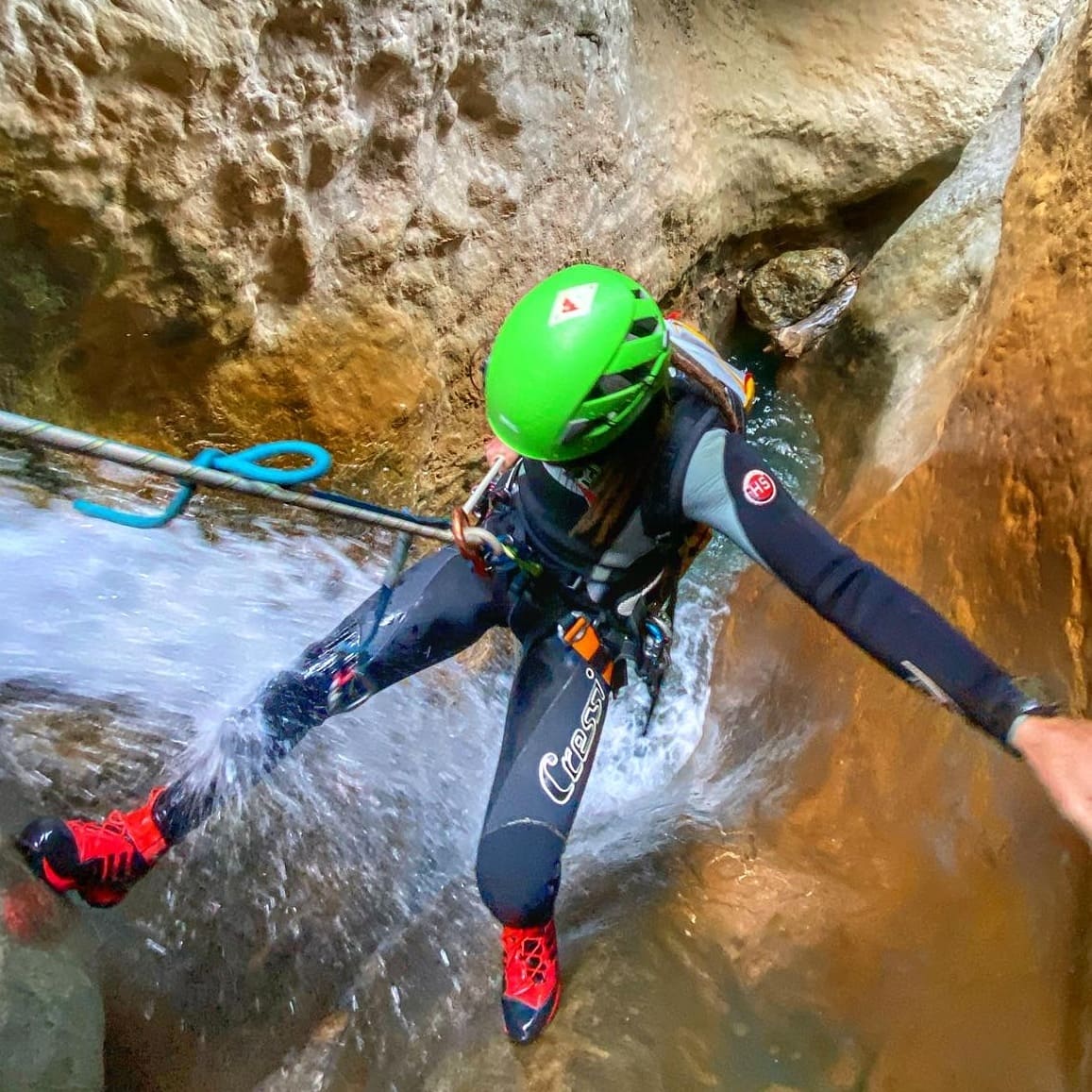 canyoning en rappel